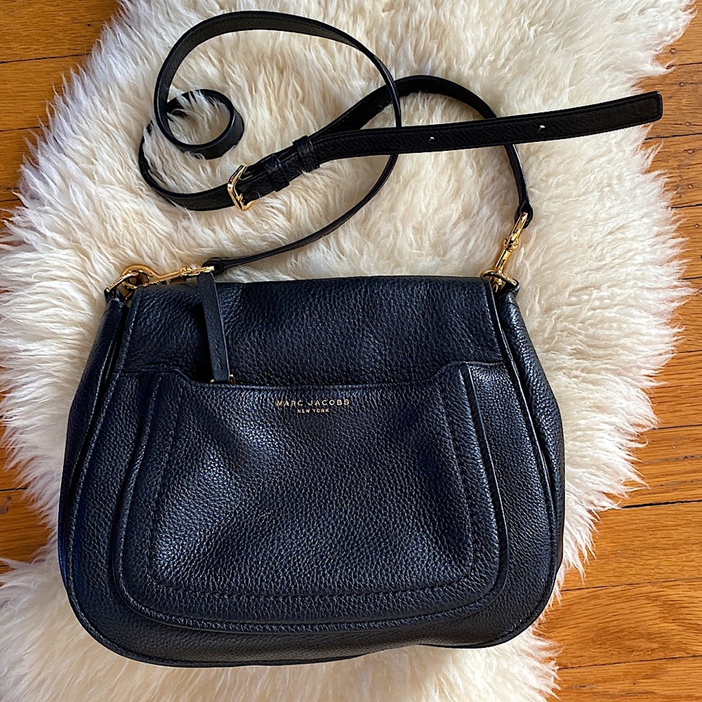 Marc Jacobs Large Empire City Black leather messenger bag